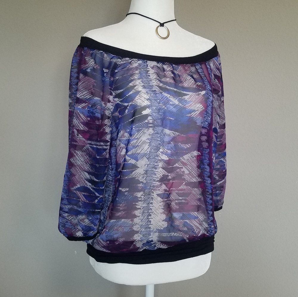 Gem Tone Peasant Top